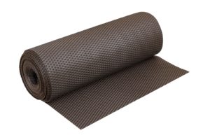 Sichtschutzmatte Polyrattan 100 cm Meterware dunkelbraun
