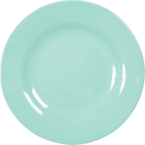 RICE Melamin Teller, Ã˜20cm, dark mint