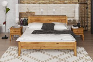 Bett 140x200 Eiche massiv Odense