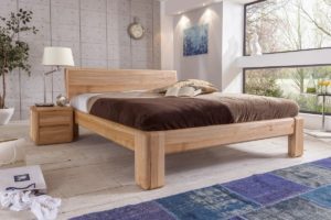 Doppelbett 180x200 cm Kernbuche massiv Verona