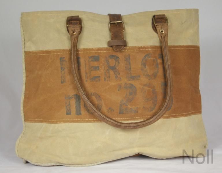 Handtasche Canvas Shopper Colmore Merlot