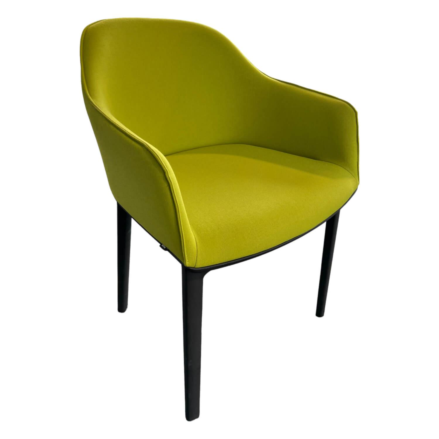 Stuhl Softshell Chair Plano Stoff Avocado Gruen Vierbein-Untergestell Chocolate S...