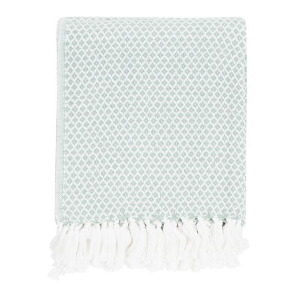 Wolldecke Small Diamond Weave Harbour GR 130x170 cm