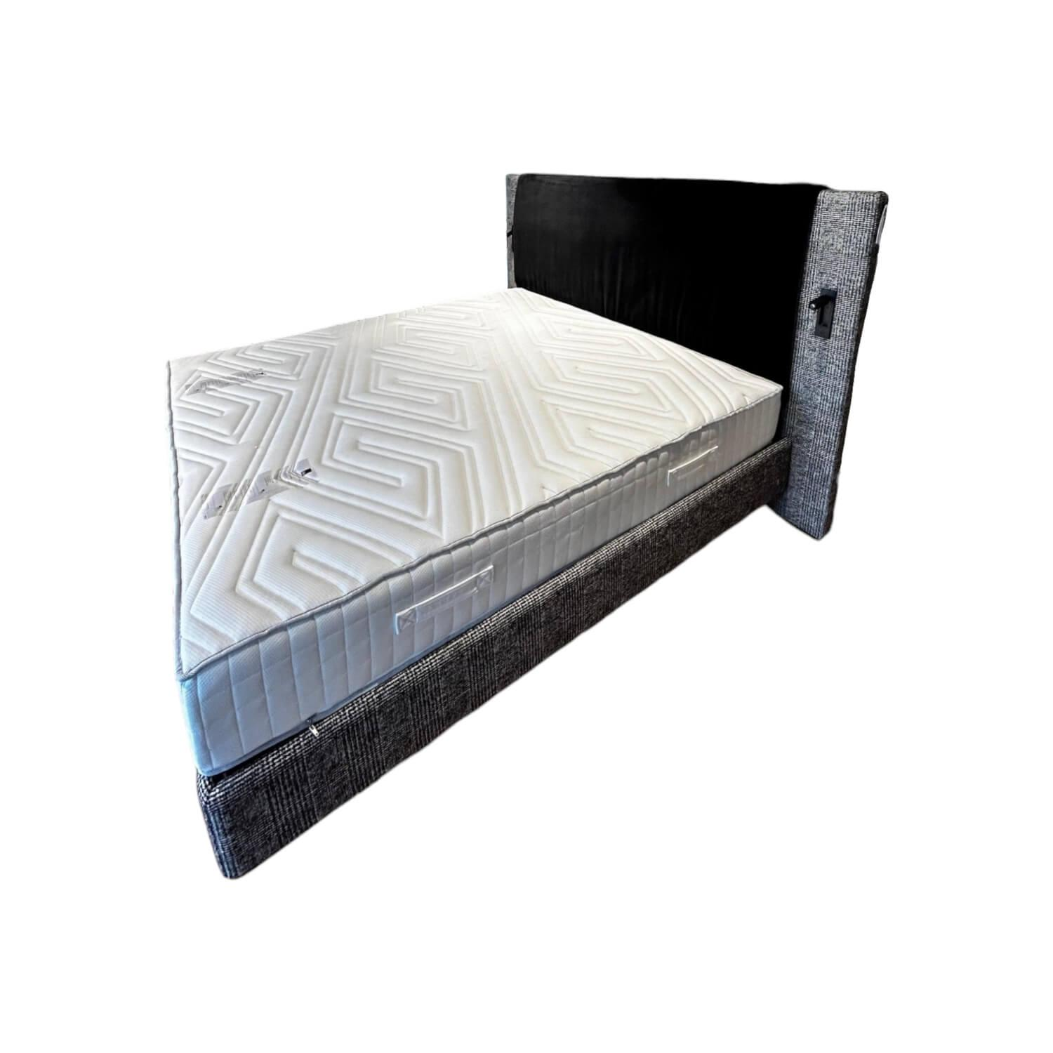 Polsterbett Cloud Stoff Scott BW-1769-191 Grau Überwurf City Velvet CA7832/099 B...