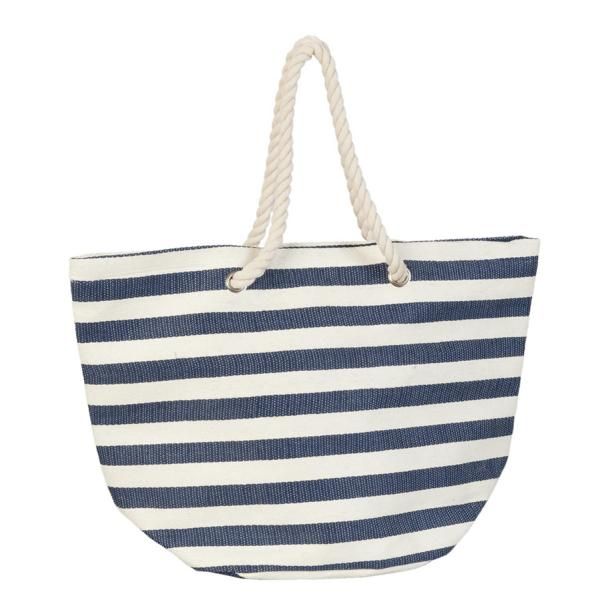Strandtasche Sommer Clayre & Eef Blau Wei?