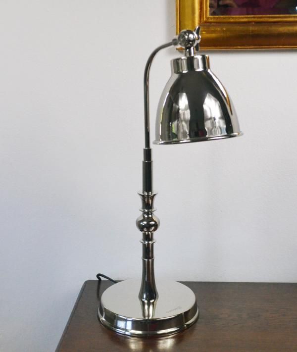 Tischlampe B?rolampe Aluminium Silber
