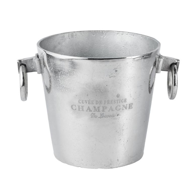 Champagnerk?hler Aluminium Silber Rund L 32 cm