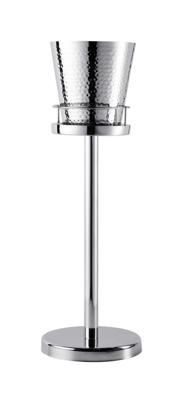 Flaschenk?hler auf Standfu? Edelstahl 80 cm