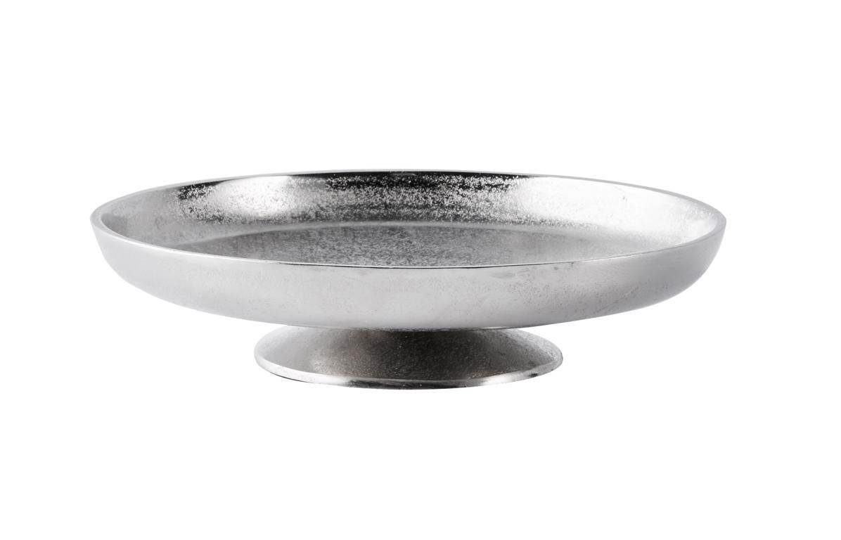 Schale Standfu? Aluminium Silber XL 29,5 cm