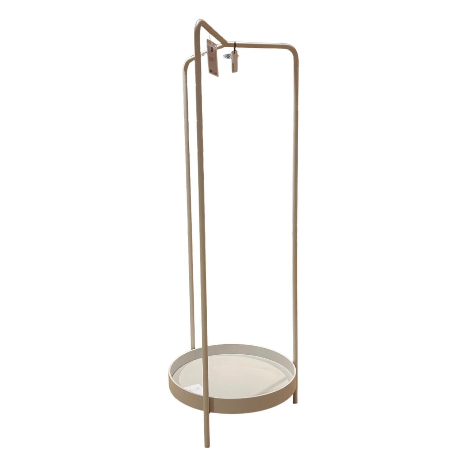 Garderobenstaender Selma Metall Pulverbeschichtet 0208 Grau-Weiss Feinstruktur