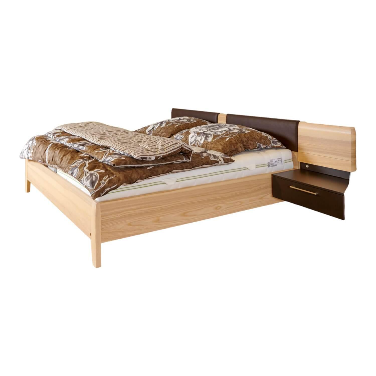 Schlafzimmer Merida Strukturesche Funiert Akzente Moccabraun Seidenmatt Inklusiv...