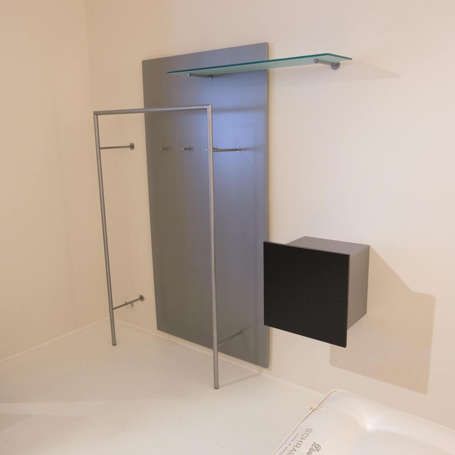 Garderobe Collage Wandpaneel Mit Glasablage