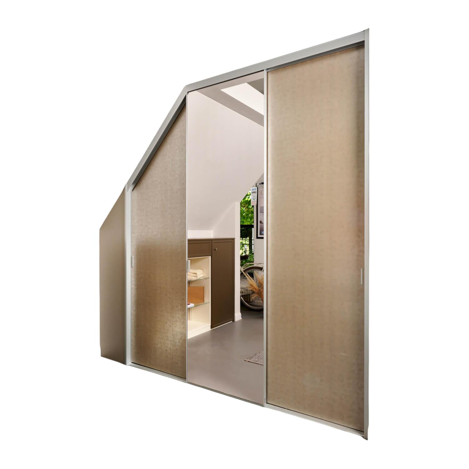 Schrank Mit Dachschraege Profil Plano Alusilber Innensystem Terrastruktur Inklusi...