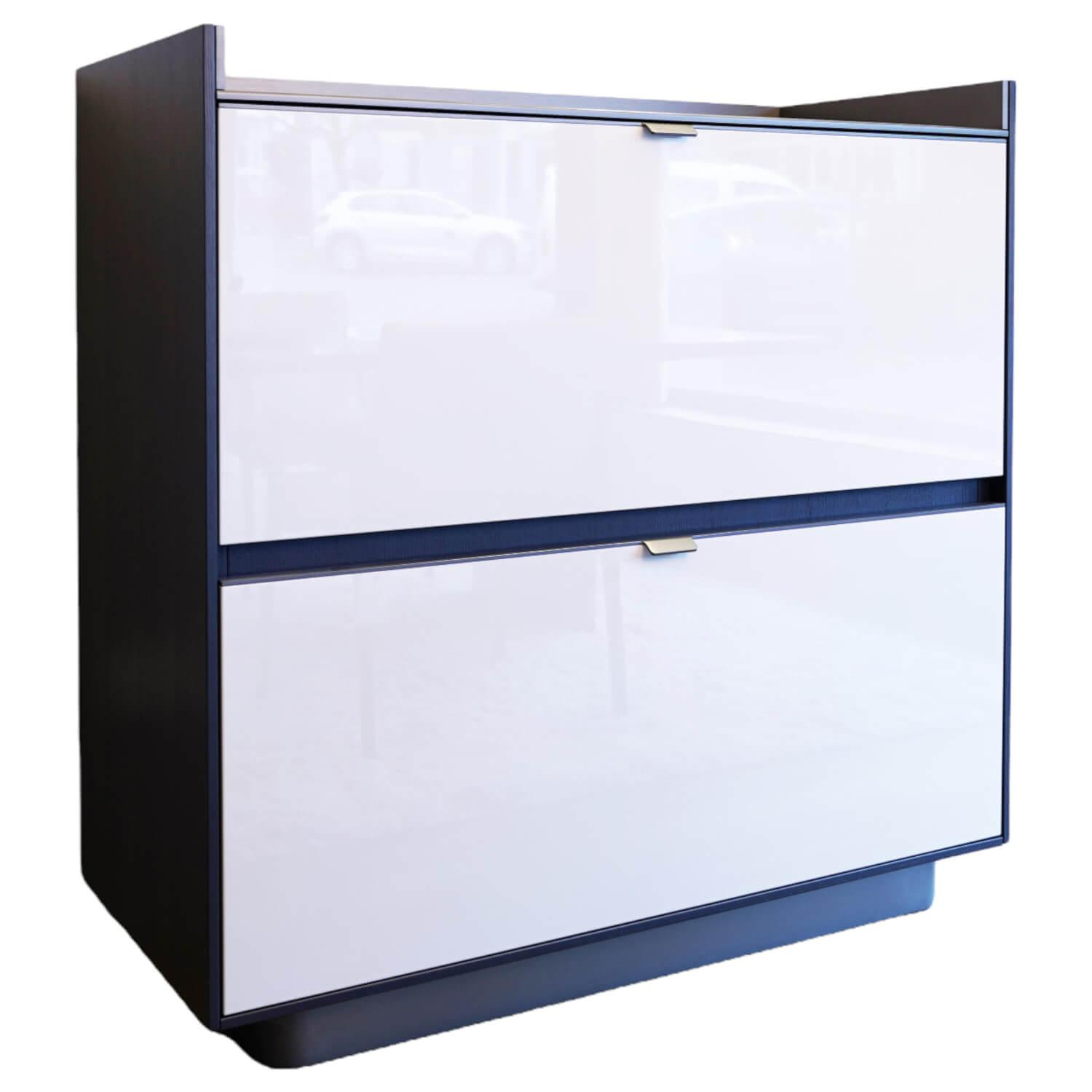 Bar- / Container Darren Farbe Sand Struktur Aschefurnier Korpus Aluminium Farbe ...