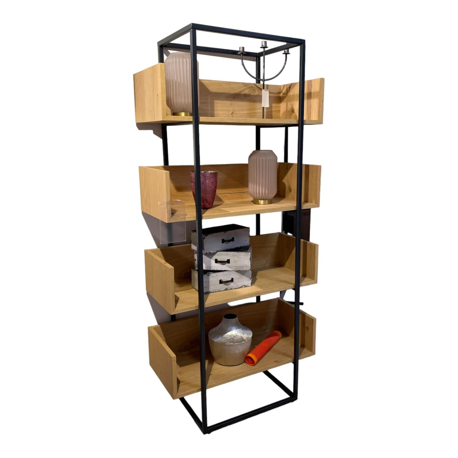 Regal Style Lack Anthrazit Matt Balkeneiche Natur