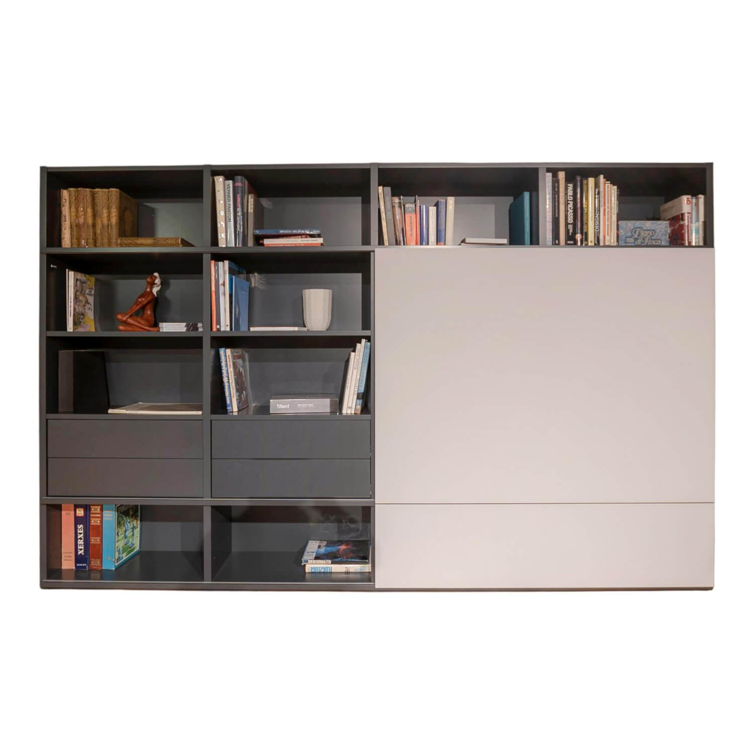 Regal Studimo Lack Anthrazit Mattglas Optiwhite Platin