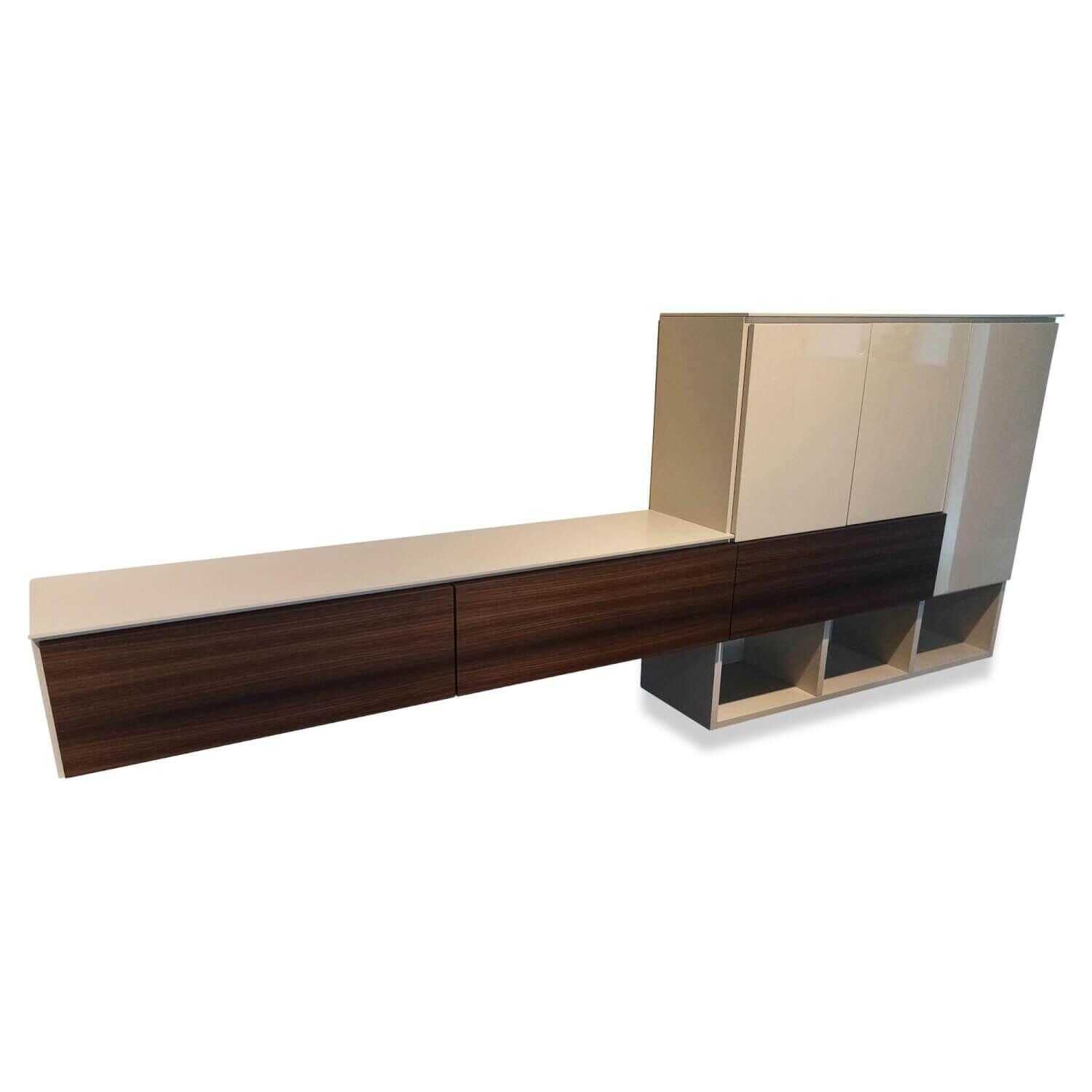 Wandhaengeschrank 505 Holz Kieselgrau Eukalyptus