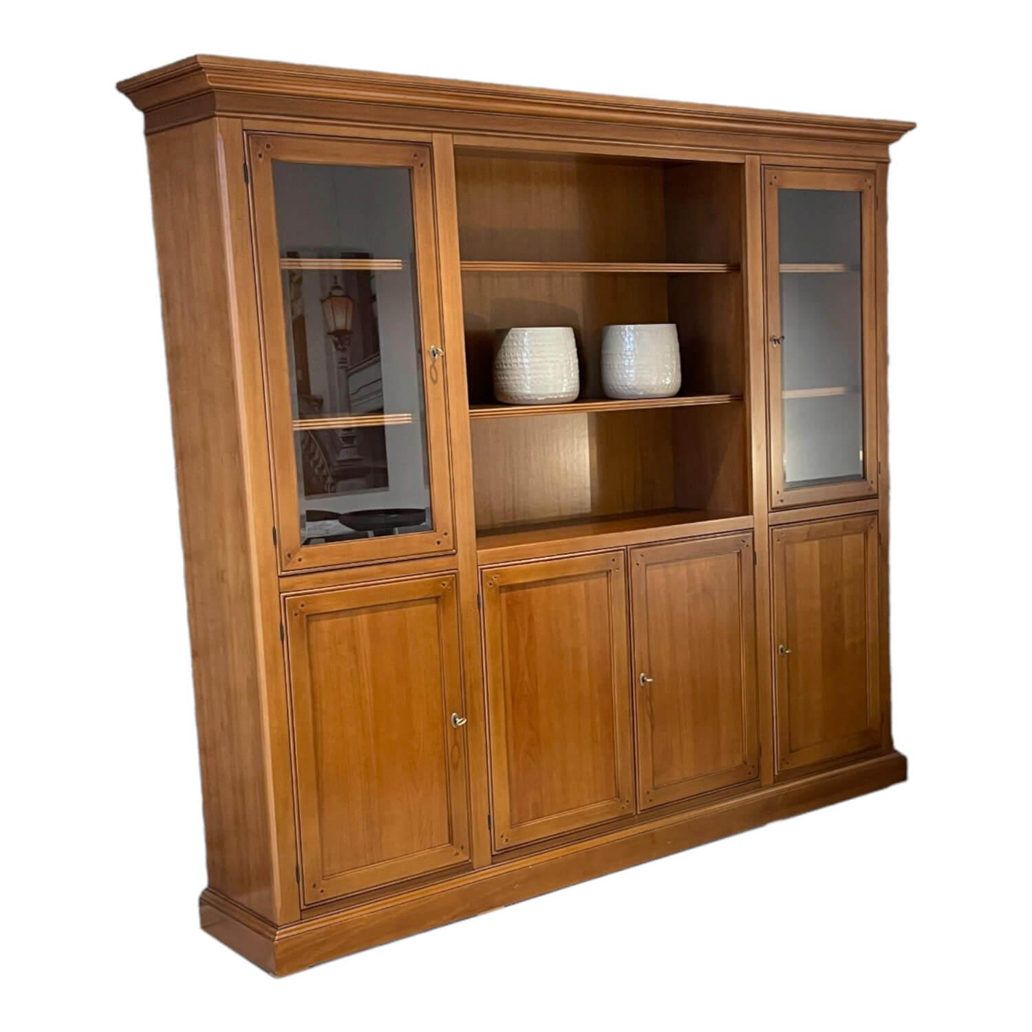 Wohnwand Kings College Vollholz Nussbaum Kornfarbig Gewischt Beschlaege Florence ...
