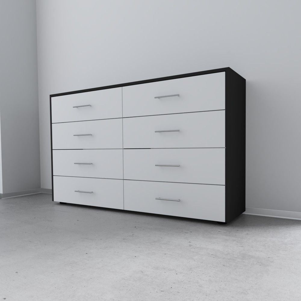 Schubladenkommode Metallschwarz "Colette"