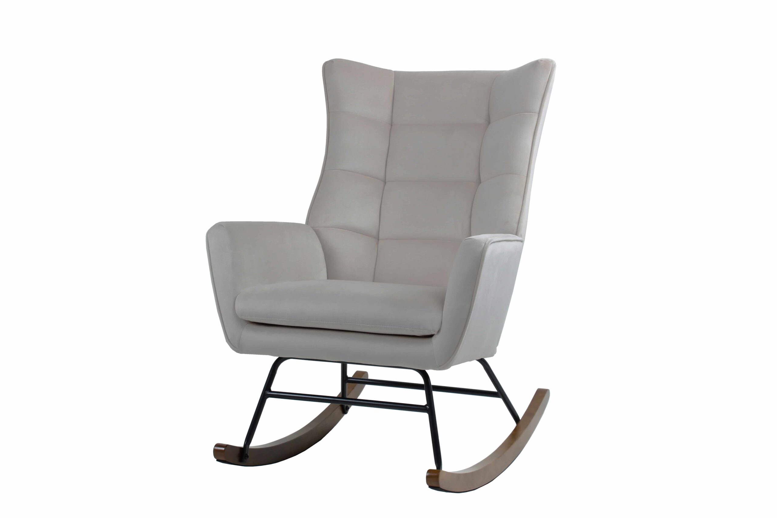 Schaukelstuhl Bryana 125 – Taupe-Beige 68×97×88 cm