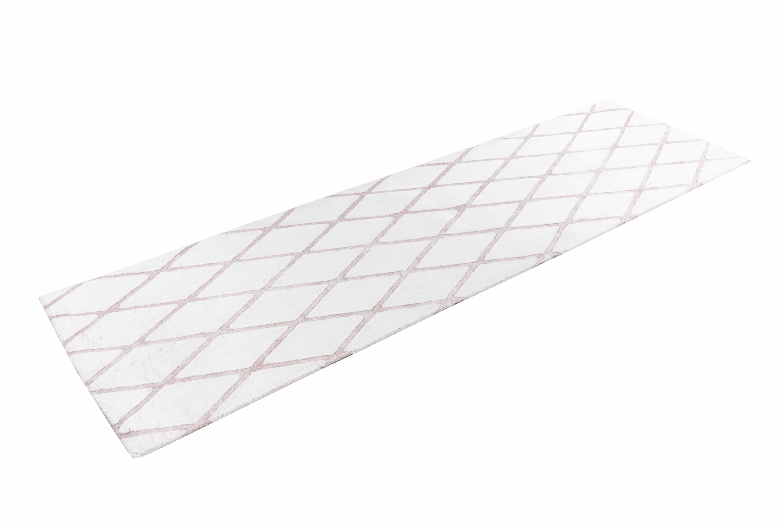 Vivica 225 Weiß / Rosà 80cm x 250cm