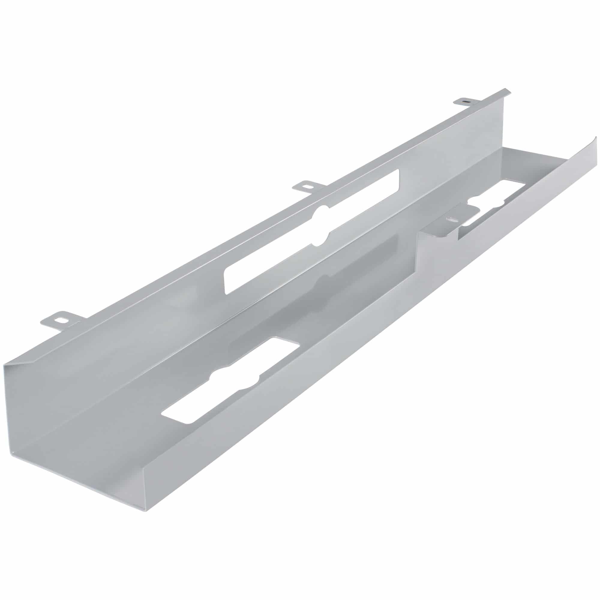 ® Kabelkanal Schreibtisch 80x7x13 cm Untertisch Kabelführung silber
