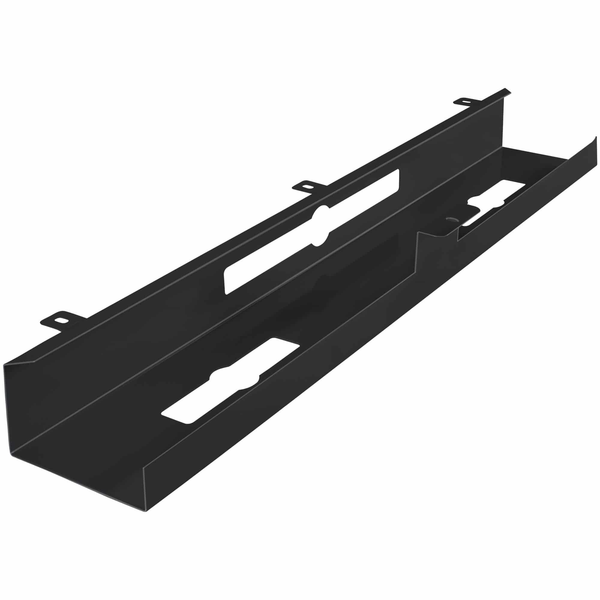 ® Kabelkanal Schreibtisch 80x7x13 cm breit Untertisch Kabelführung schwarz