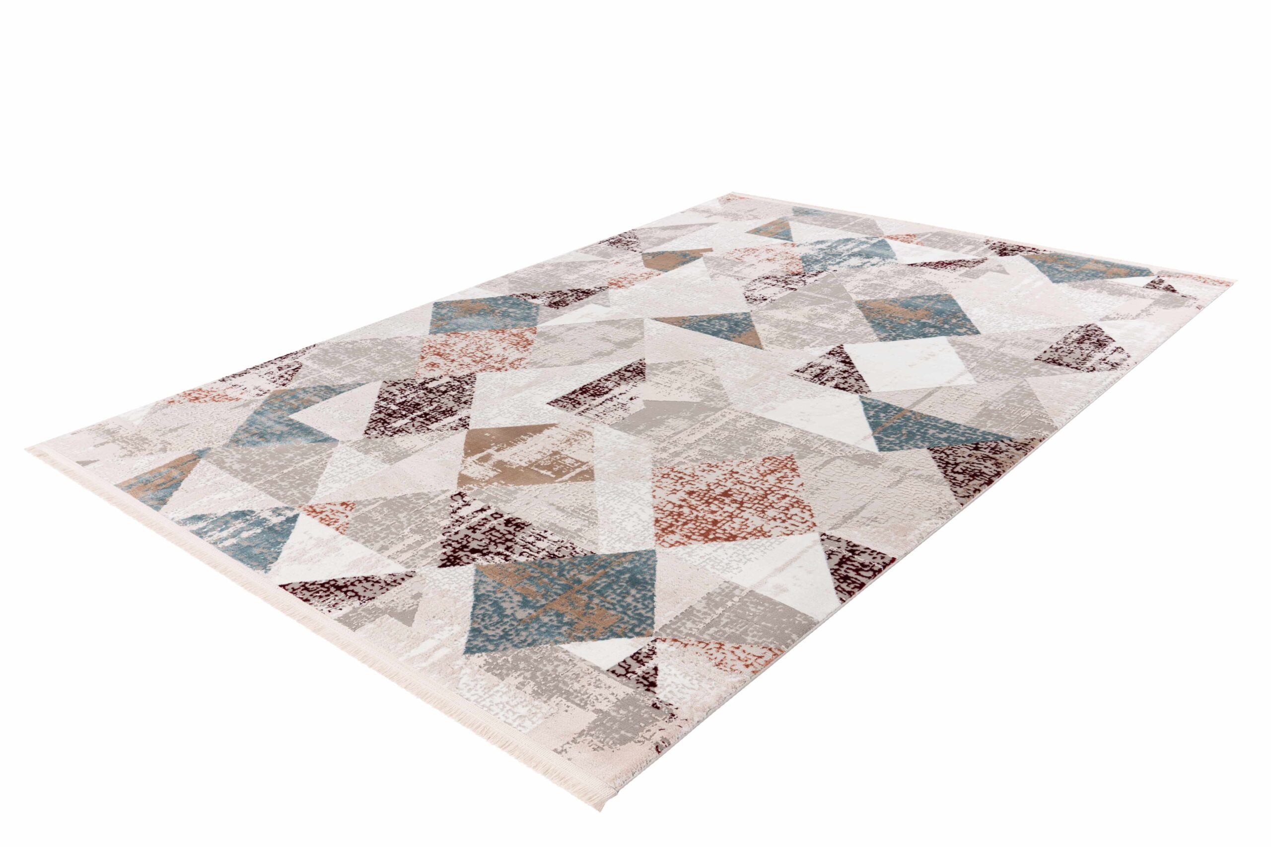 Teppich Akropolis 225 Grau / Lachsrosa 80cm x 150cm | Vintage-Teppich