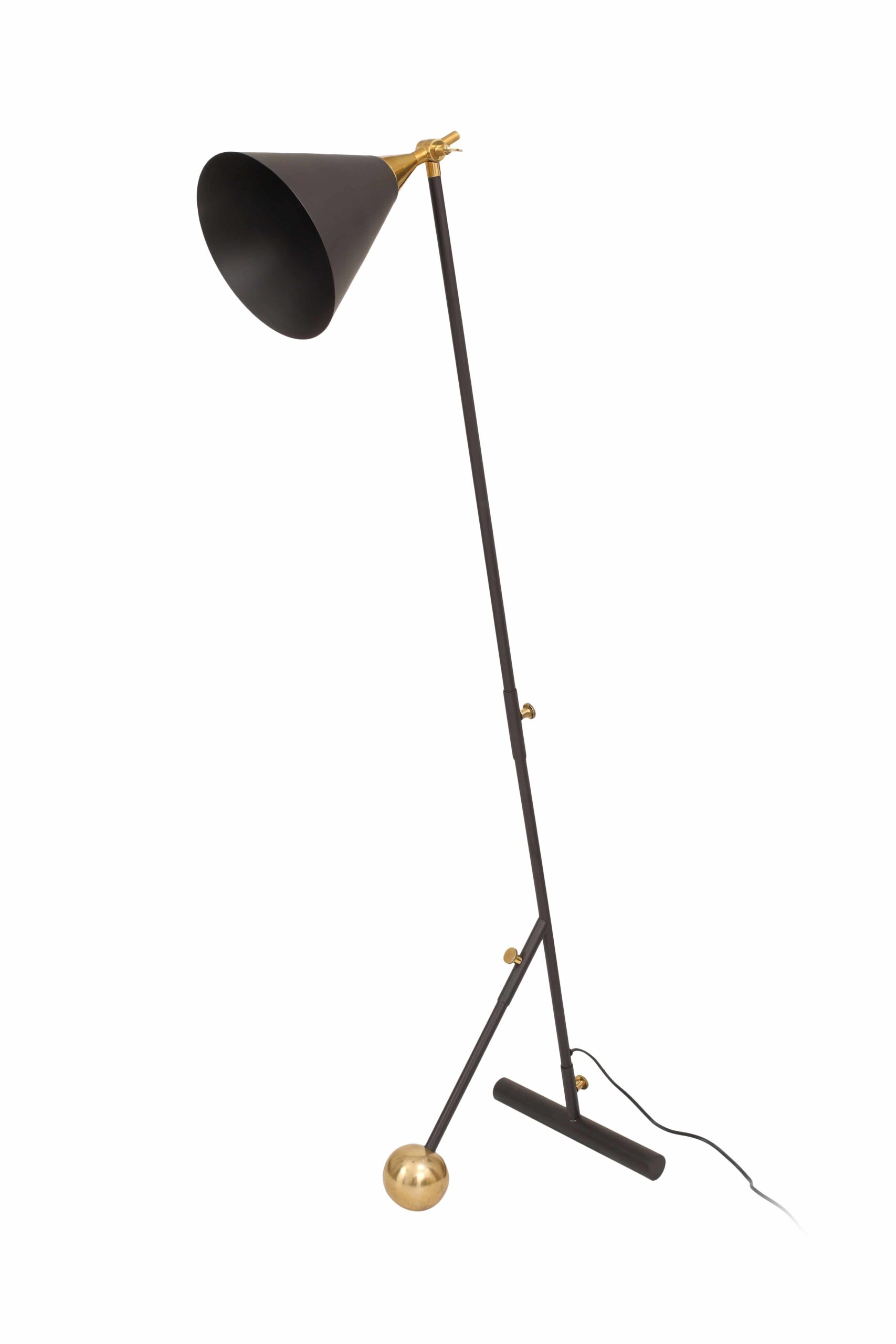 Stehlampe Celeste 225 Schwarz / Silber