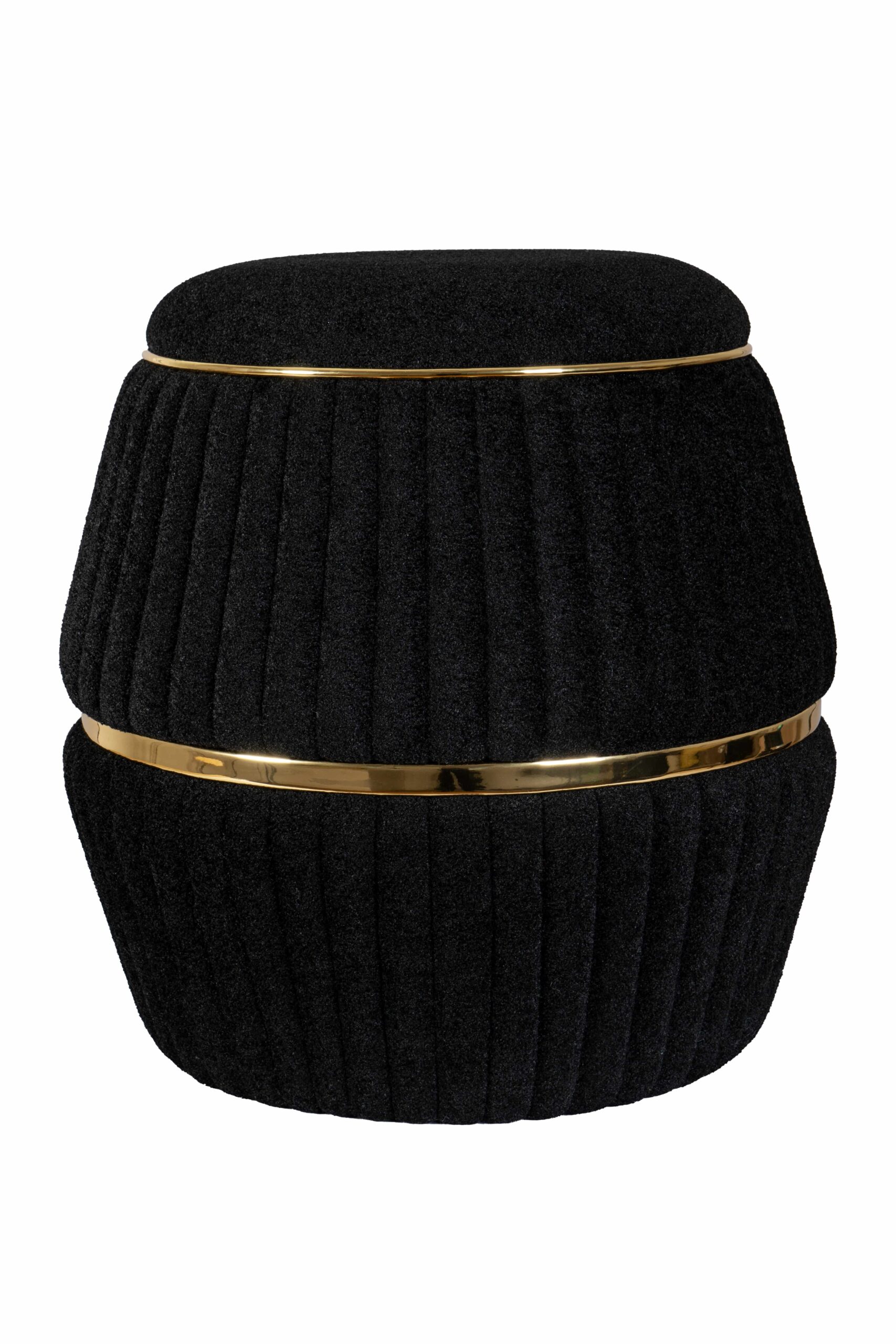 Hocker Doric 235 Weiß / Gold