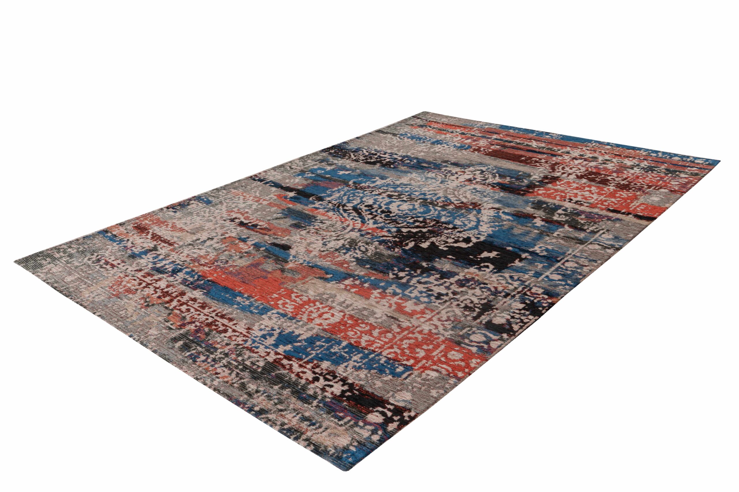 Teppich Charme 425 Multi / Rot 80cm x 150cm | Vintage-Stil | Flachflor