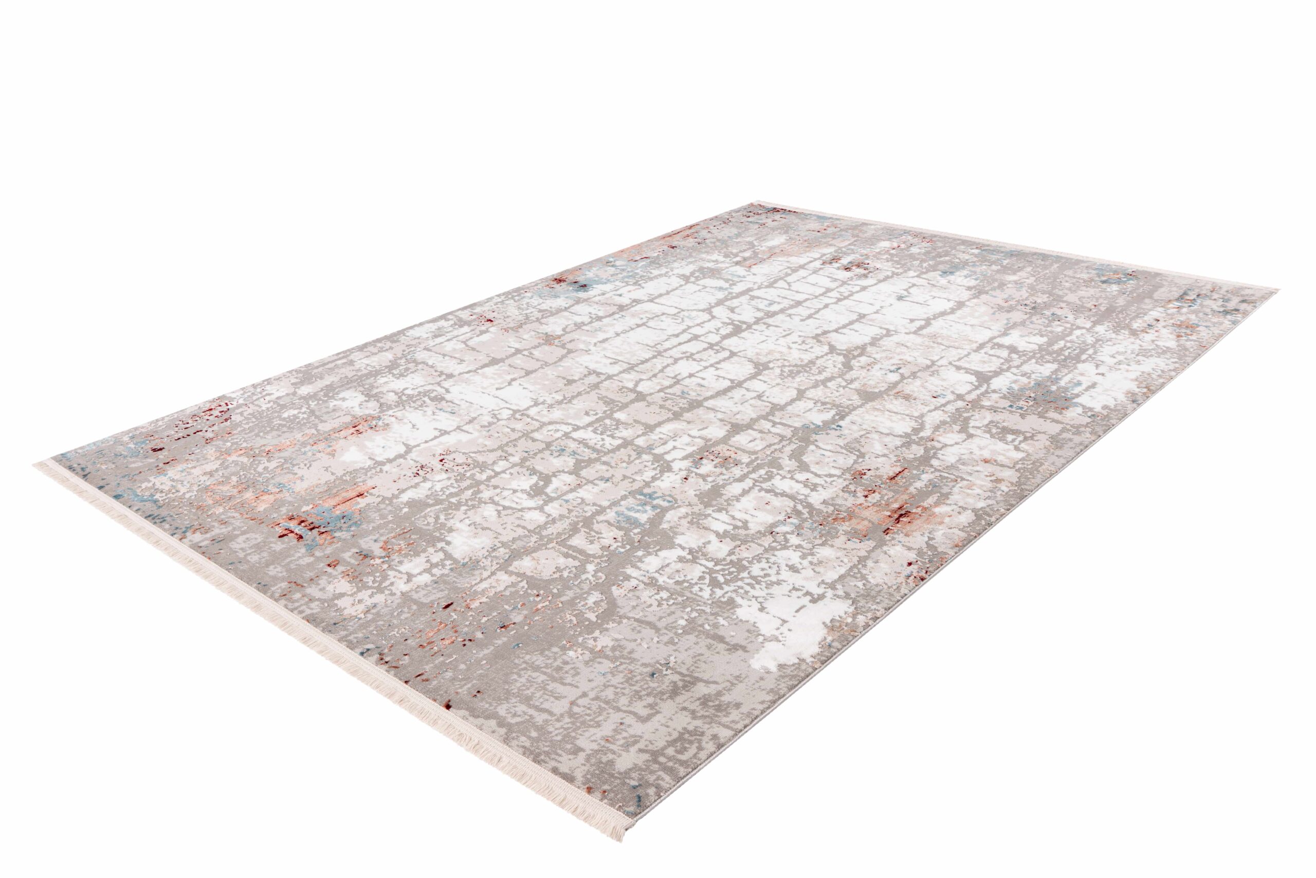 Akropolis 125 Grau / Lachsrosa 80cm x 150cm