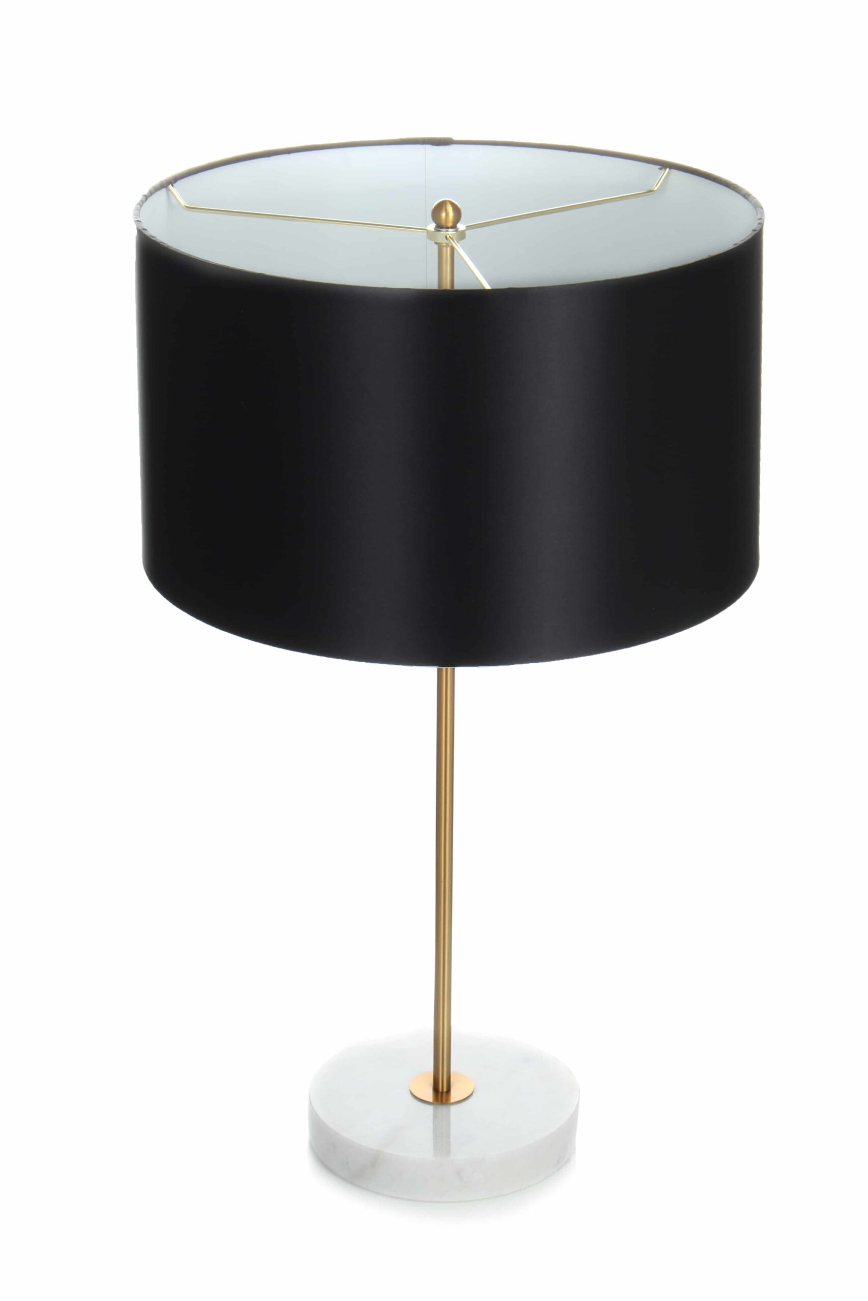 Tischlampe Piona 110 Schwarz / Gold / Weiß