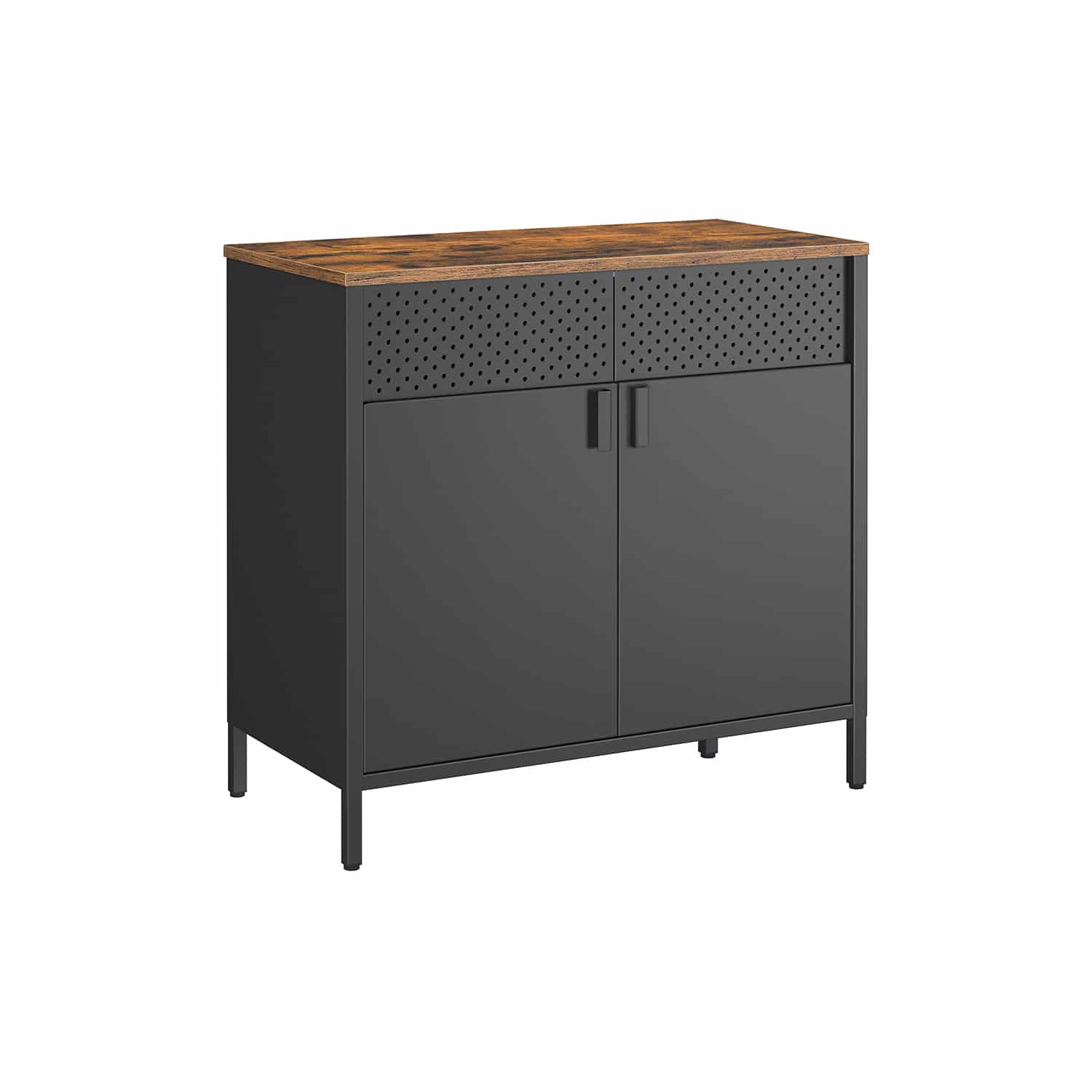 Aufbewahrungsschrank vintagebraun-schwarz