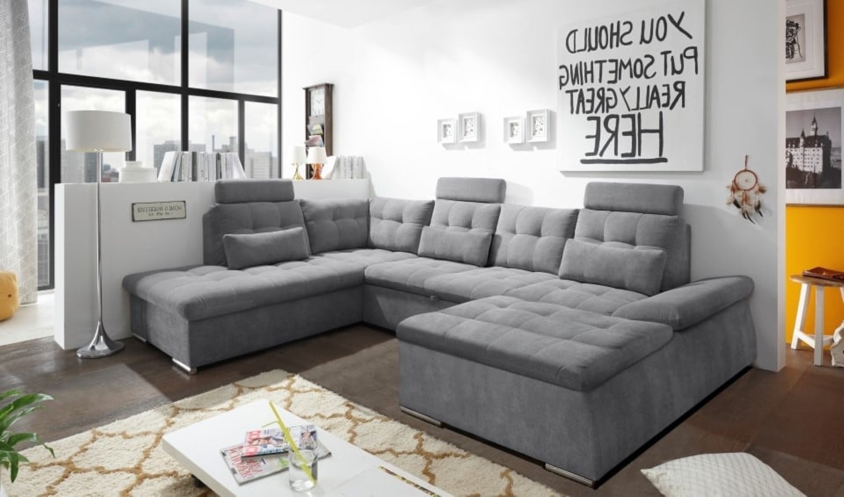Nalo Wohnlandschaft mit Schlaffunktion – Ihre Entspannungsoase für Zuhause