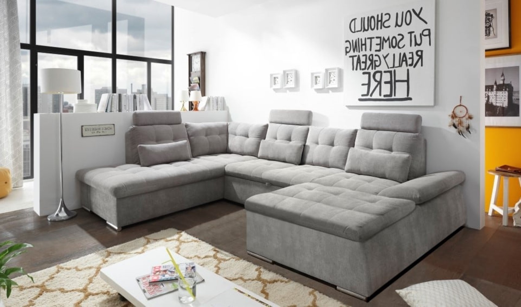 Nalo Wohnlandschaft mit Schlaffunktion – Ihre Entspannungsoase für Zuhause