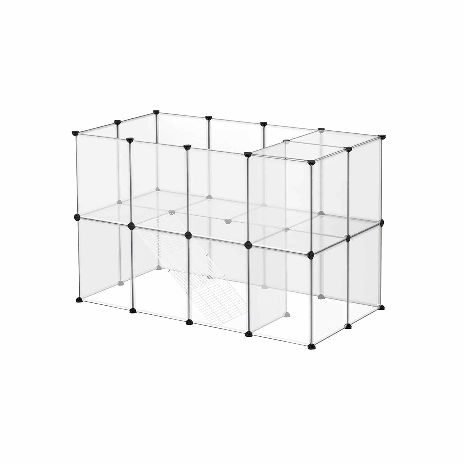 Freigehege aus Kunststoff transparent