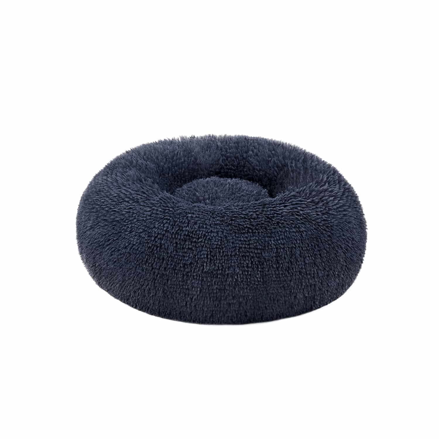 Hundebett flauschig und waschbar dunkelgrau