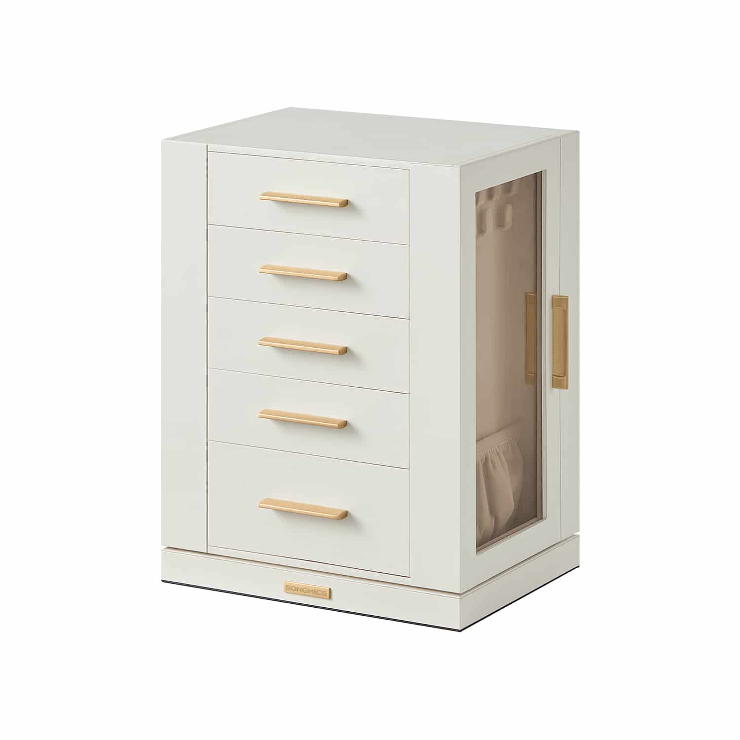 Schmuckkästchen geräumig offenes Design Geschenkidee wolkenweiß