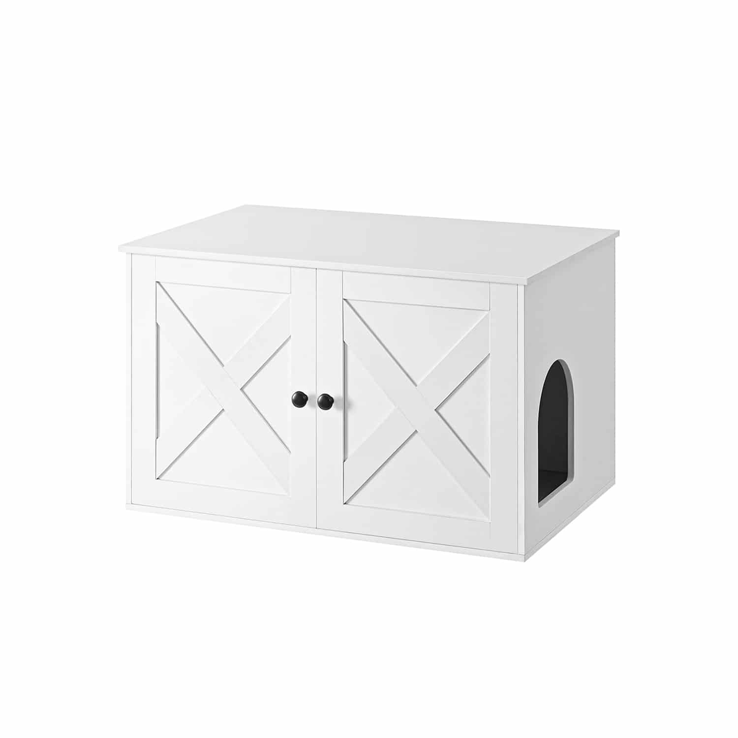 Katzenklo-Schrank mit herausnehmbarer Trennwand