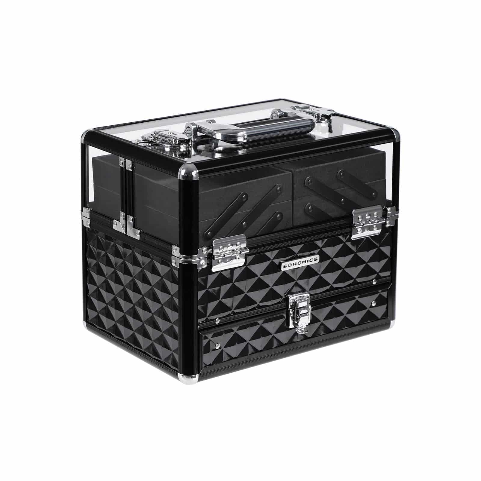 Kosmetikkoffer Schwarz transparent