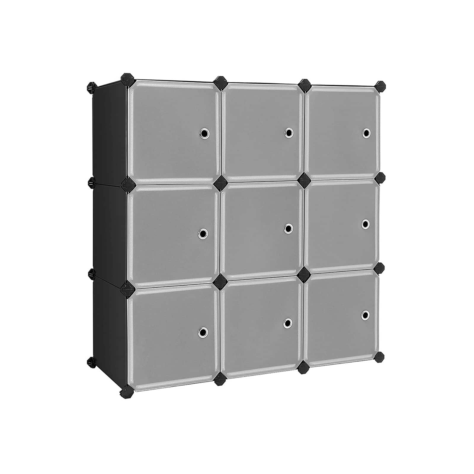Kunststoffschrank mit 9 Würfeln