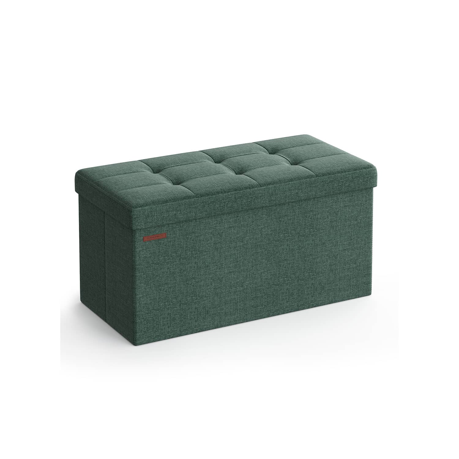 Sitzhocker mit Stauraum 38 x 76 x 38 cm vintagegrün