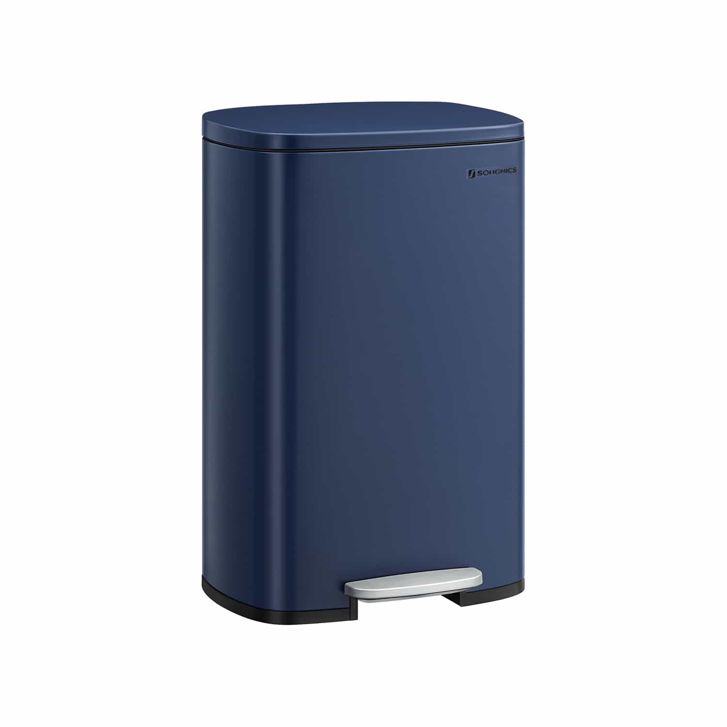 Mülleimer Küche Fußpedal Stahl blau