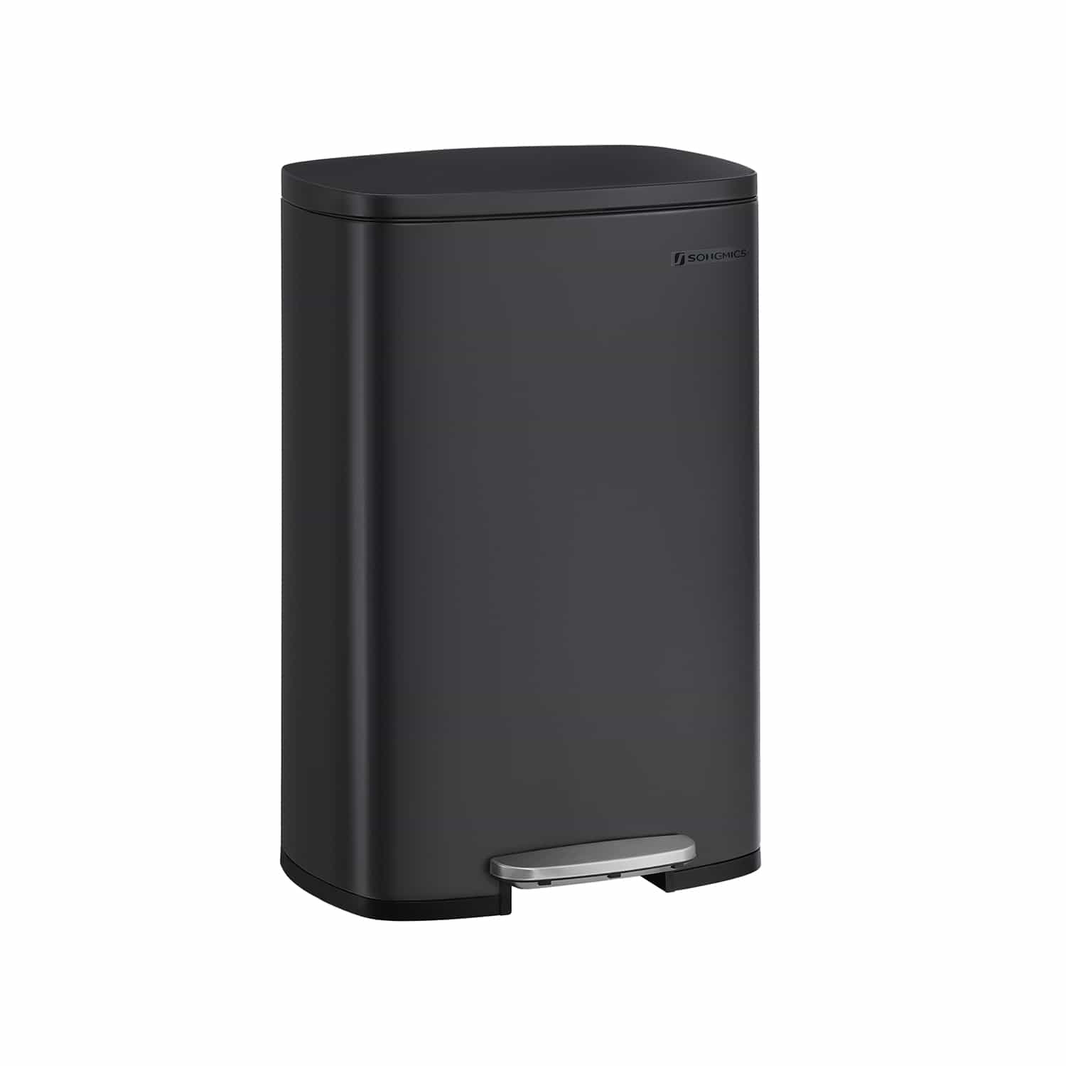 Mülleimer Küche Fußpedal Stahl schwarz