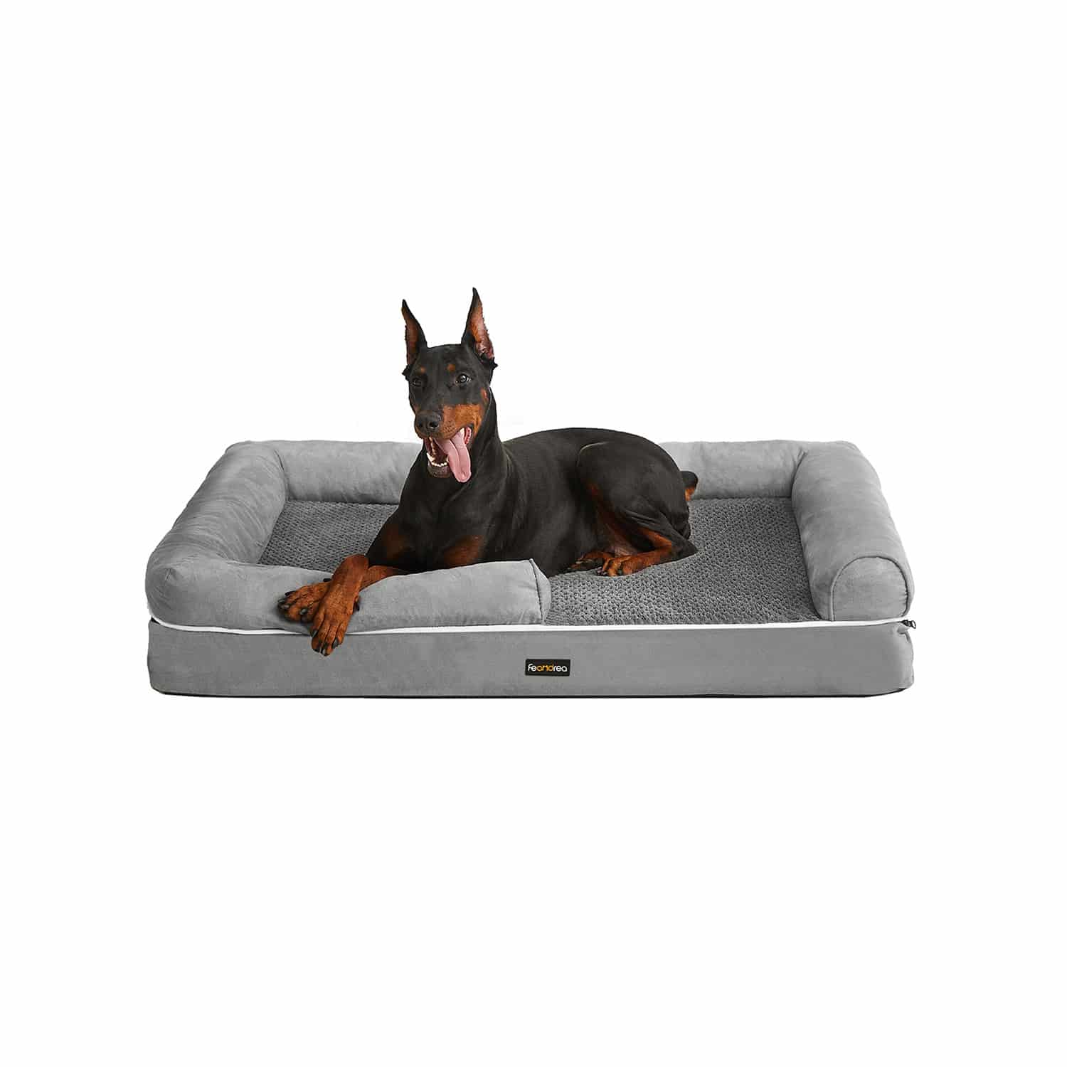 Orthopädisches Hundebett hellgrau