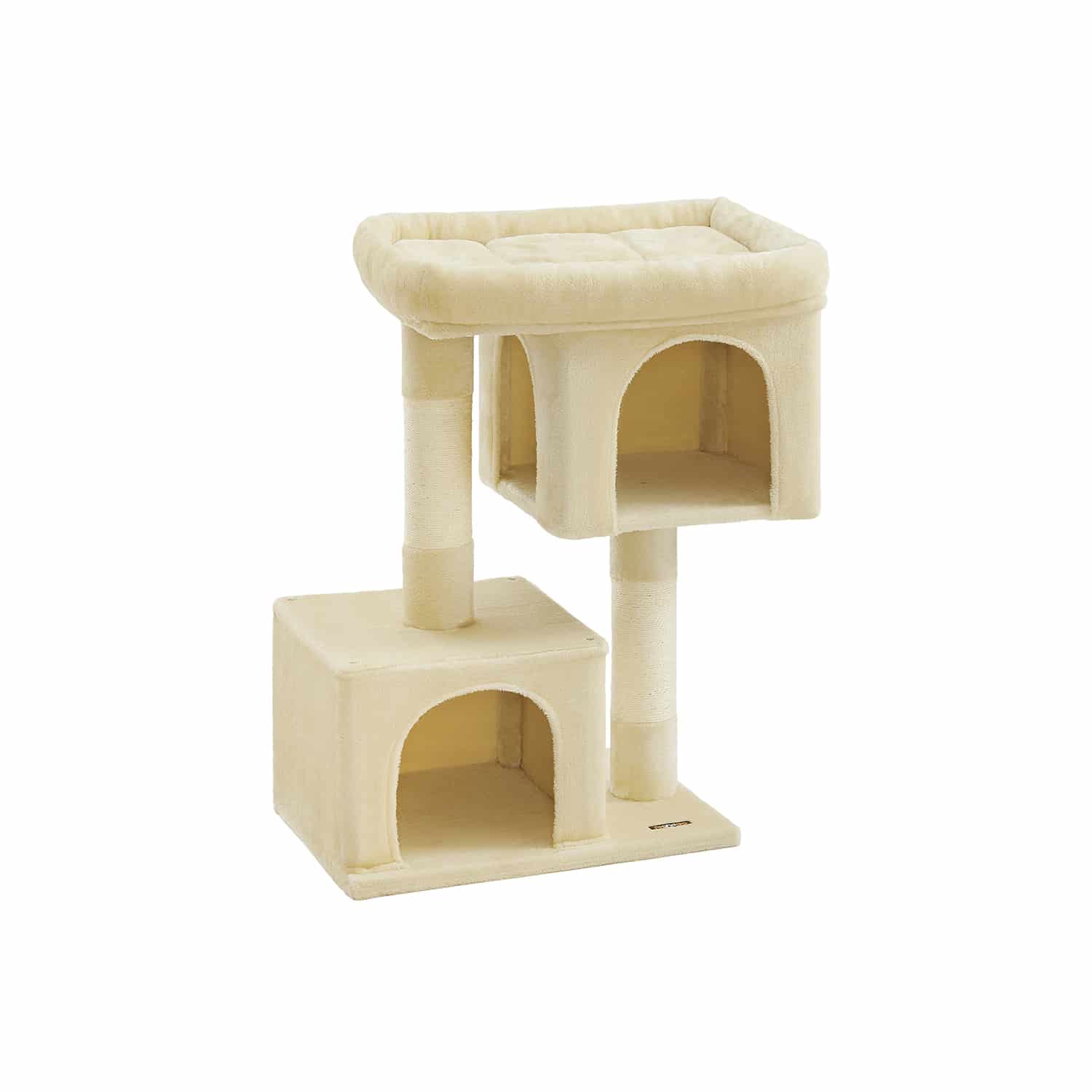 Kratzbaum XL mit großer Plattform beige