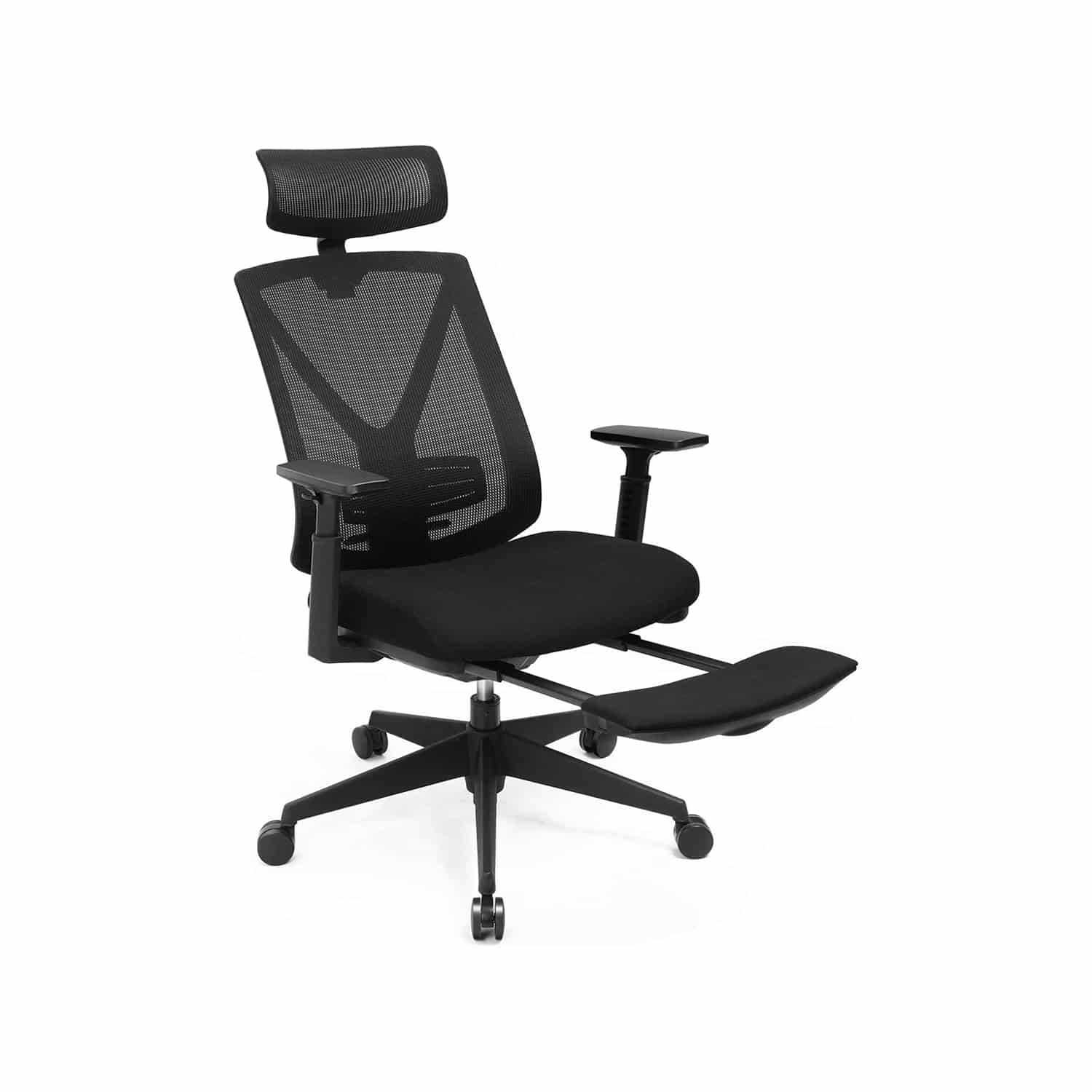 Bürostuhl mit Lordosenstütze schwarz
