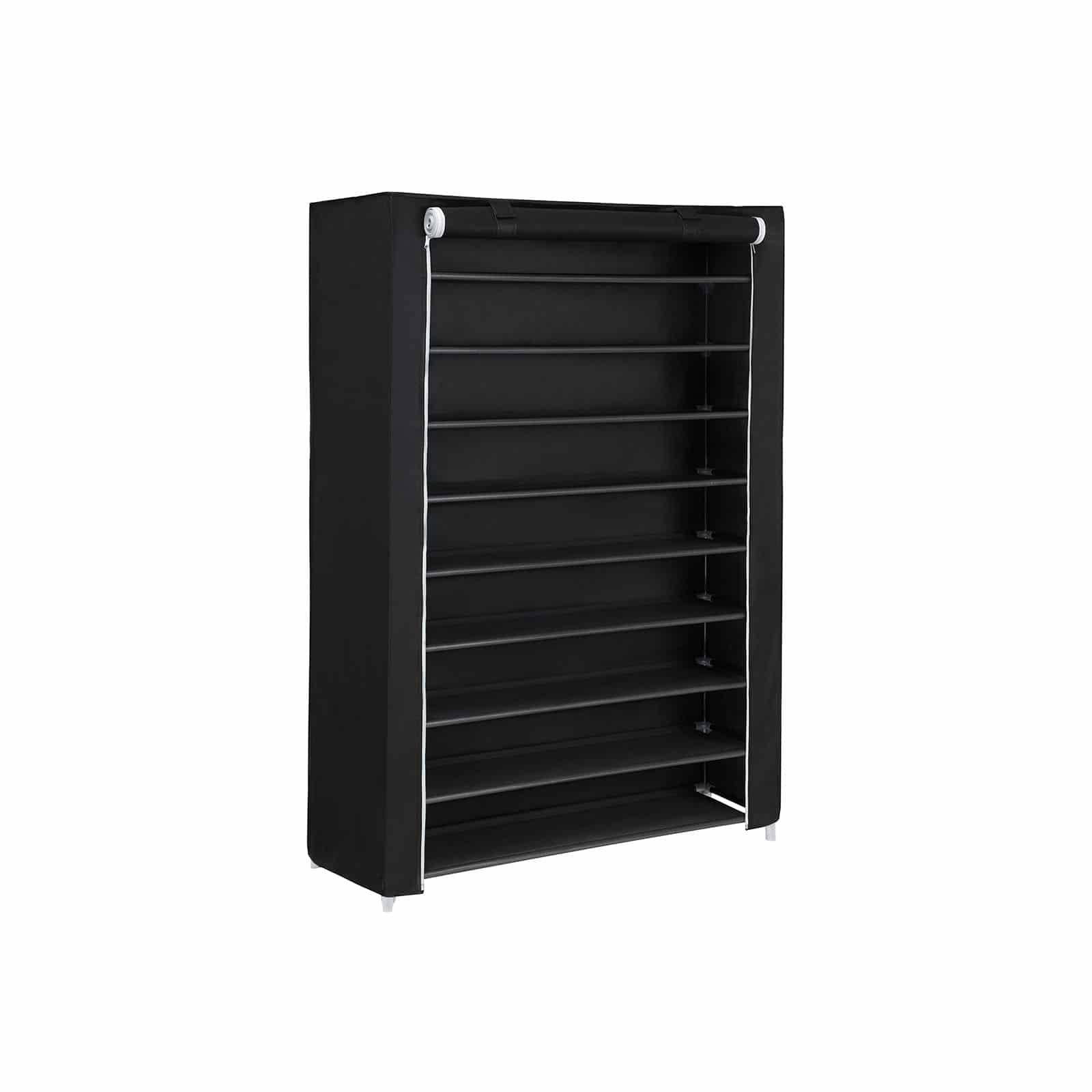 Schuhschrank mit Rolltür Schwarz