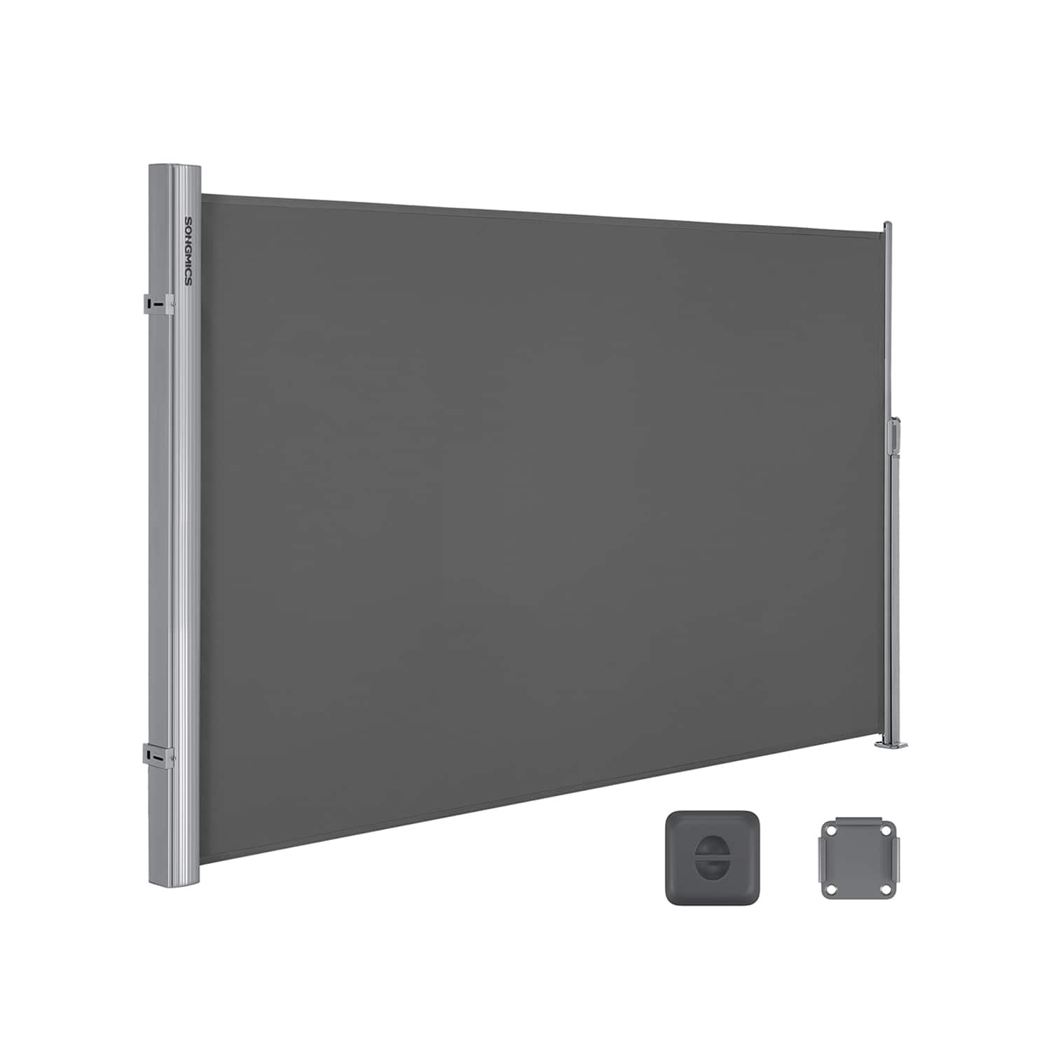 Seitenmarkise 180 x 300 cm Rauchgrau